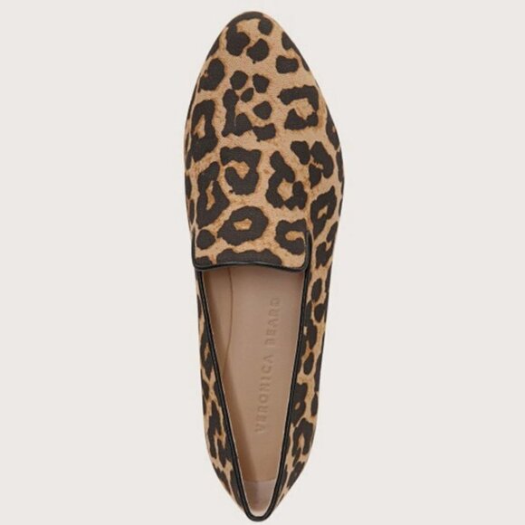 💕VERONICA BEARD💕 Griffin Leopard Canvas Loafer 8.5 New In Box - Picture 6 of 16